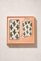 Urban Outfitters Sonix X Uo Limited Edition Cactus Stars Iphone 6/6s Case + Portable Power Gift Set,green,one Size