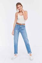 Urban Outfitters Bdg Mom Jean - Vintage Wash,light Blue,30