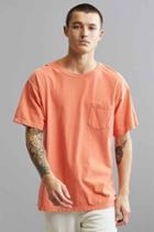 Urban Outfitters Comfort Colors Pocket Tee,coral,xxl