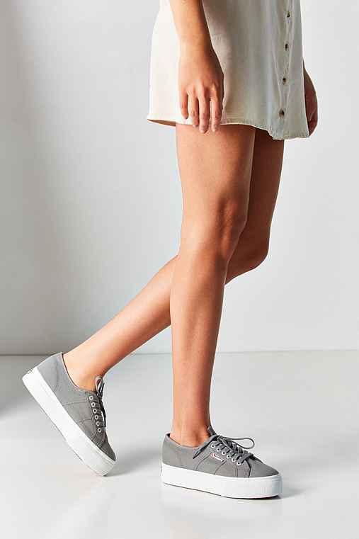 Urban Outfitters Superga 2790 Linea Platform Sneaker,grey,9.5