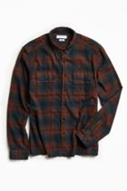 Urban Outfitters Uo Tarmac Trucker Flannel Button-down Shirt