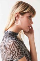 Urban Outfitters Edie Hoop Earring,white,one Size