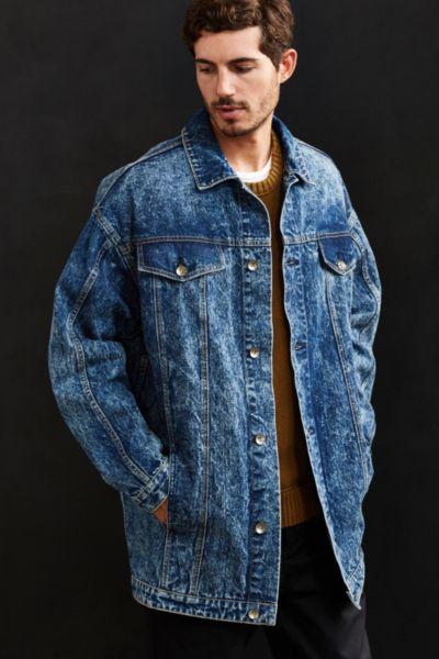 Urban Outfitters Bdg Longline Relaxed Denim Trucker Jacket