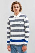 Urban Outfitters Lacoste Engineered Jaspe Stripe Polo Shirt
