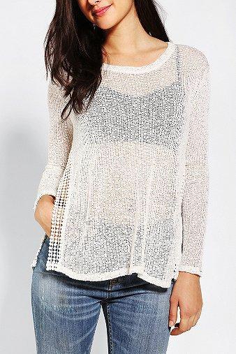Staring At Stars Crochet Crochet-slit Sweater