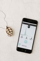 Urban Outfitters Bellabeat Leaf Smart Jewelry,silver,one Size