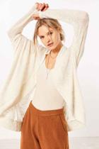 Urban Outfitters Bdg Brady Textured Cocoon Cardigan,ivory,s