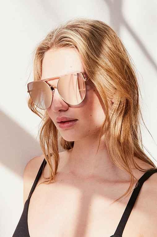 Urban Outfitters Quay Santa Fe Sunglasses,blush,one Size