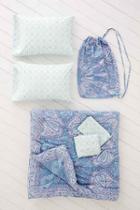 Urban Outfitters Plum & Bow Ariana Scarf Comforter Snooze Set,turquoise,full/queen