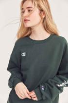 Urban Outfitters Champion + Uo Powerblend Crew-neck Sweatshirt,olive,s