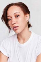 Urban Outfitters We Who Prey Medium Axis Hoop Earring,gold,one Size
