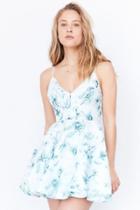 Urban Outfitters Silence + Noise Hologram Fit + Flare Mini Dress