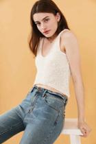 Urban Outfitters Bdg Levi Sweater Tank Top,white,l