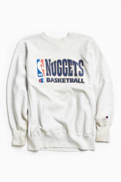 Urban Outfitters Vintage Vintage Champion Nba Denver Nuggets Crew Neck Sweatshirt