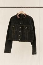 Urban Outfitters Vintage Lee Floral Collar Denim Jacket