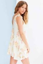 Urban Outfitters Kimchi Blue Shirley Tie-shoulder Babydoll Dress,cream Multi,s