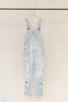 Urban Outfitters Vintage Big Mac Painted Railroad Stripe Denim Overall