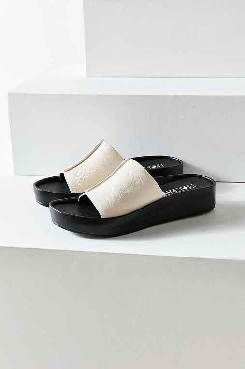 Urban Outfitters Sol Sana Anika Flatform Slide,white,us 11/eu 41