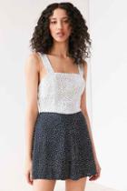Urban Outfitters Kimchi Blue Square Neck Printed Romper,black & White,0