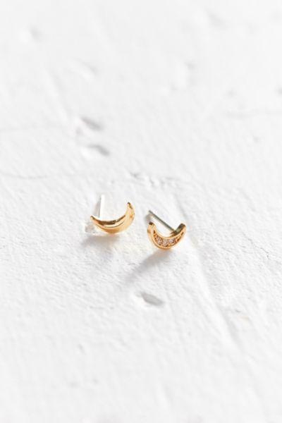 Urban Outfitters 18k Gold-plated Rhinestone Icon Post Earring