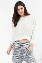 Urban Outfitters Out From Under Teddy Fleece Sweatshirt,ivory,l