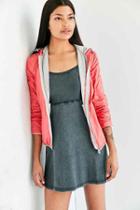 Urban Outfitters Members Only Hooded Windbreaker Jacket,coral,l