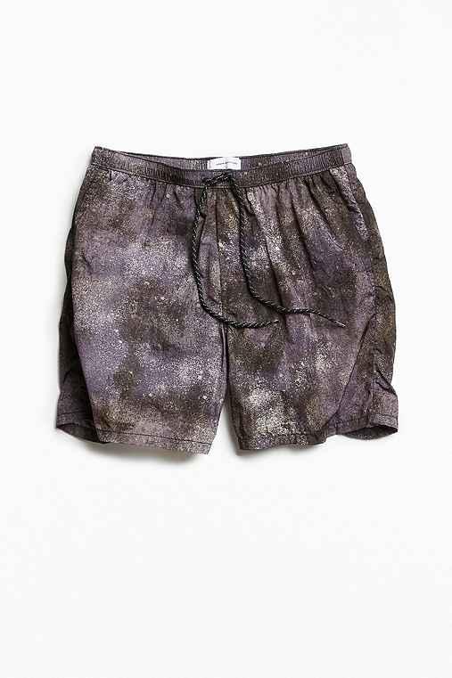 Urban Outfitters Uo Printed Slade Nylon Short,grey Multi,m