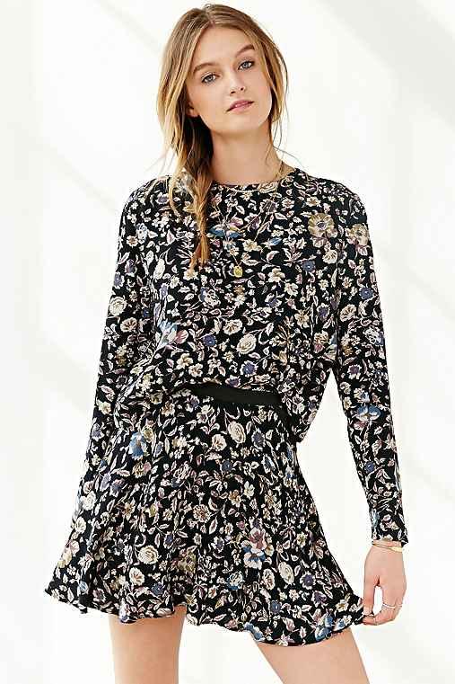 kimchi Blue Mary Circle Mini Skirt,floral Multi,0