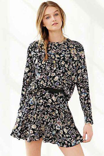 kimchi Blue Mary Circle Mini Skirt,floral Multi,0