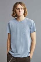 Urban Outfitters Uo Standard Fit Sun Faded Pocket Tee,slate,s