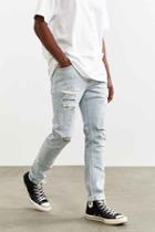 Urban Outfitters Bdg Frozen Wash Destructed Skinny Jean,vintage Denim Light,30/32