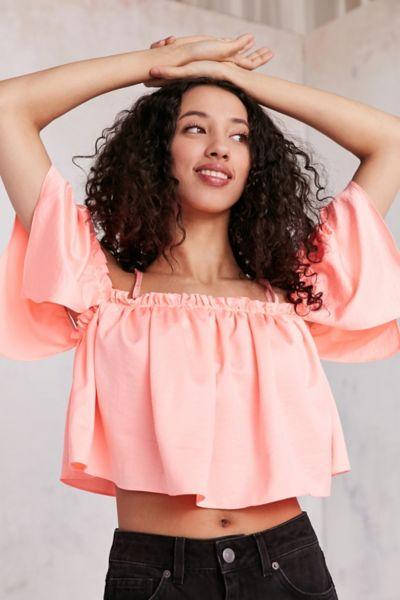 Kimchi Blue Penelope Cold-shoulder Top