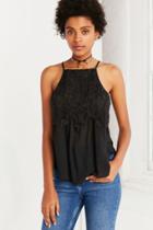 Urban Outfitters Kimchi Blue Emery Lace Overlay High-neck Cami