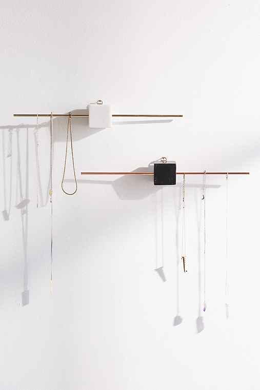 Urban Outfitters Stone Block Hanging Jewelry Organizer,copper,one Size
