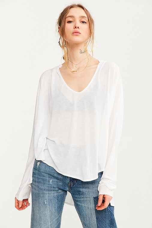 Urban Outfitters Ecote Rodeo Queen High/low Top,white,s