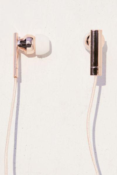 Urban Outfitters Skinnydip Rose Gold Earbud Headphones