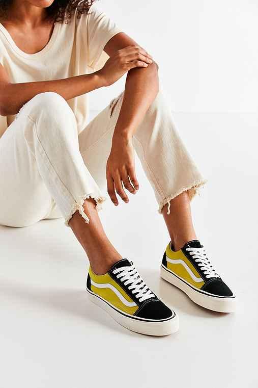 Urban Outfitters Vans Anaheim Factory Old Skool 36 Dx Sneaker,green Multi,w 9/m 7.5
