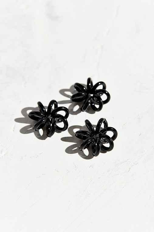 Urban Outfitters Invisibobble Nano Traceless Hair Ring Set,black,one Size