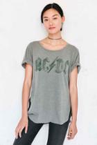 Urban Outfitters Junk Food Shirttail Band Tee,green,s