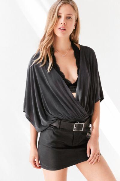 Silence + Noise La Vie Knit Surplice Top