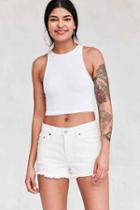 Urban Outfitters Levi's 501 Frayed Denim Short - White,white,29