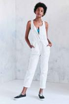 Urban Outfitters Bdg Elliot Sleeveless Coverall Jumpsuit,white,xs
