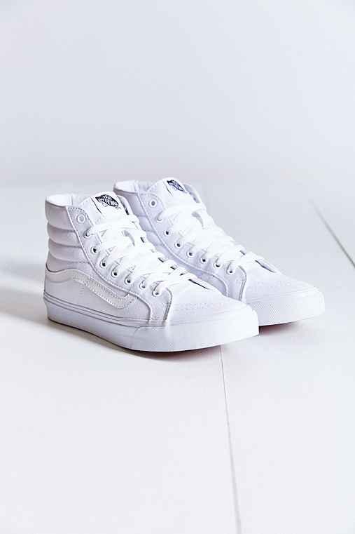 Urban Outfitters Vans Sk8-hi Slim Sneaker,white,w 6/m 4.5