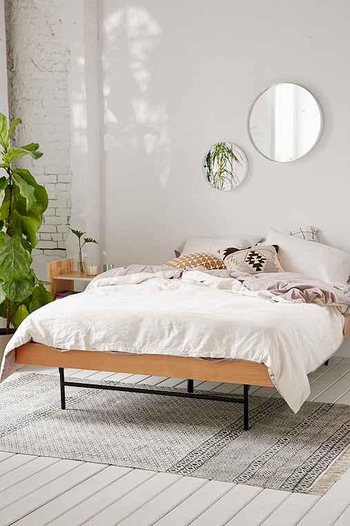 Urban Outfitters Reversible Linen Blend Duvet Cover,cream,twin Xl