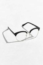 Urban Outfitters Rounded Half-frame Readers,black,one Size
