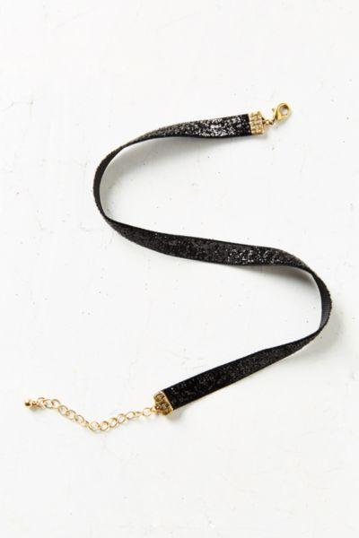 Urban Outfitters Bianca Glitter Choker Necklace