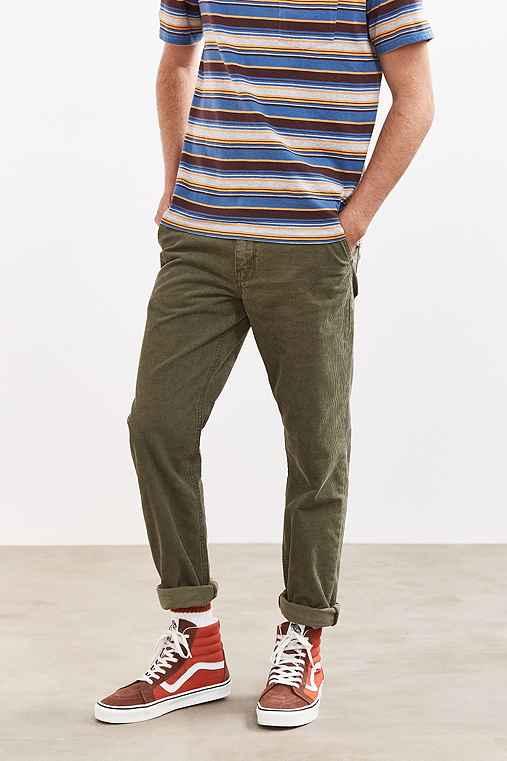 Urban Outfitters Bdg 12 Wale Slim Corduroy Pant,chartreuse,29