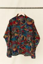 Urban Outfitters Vintage Patagonia Geo Pattern Fleece Pullover Jacket