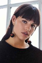Urban Outfitters Venessa Arizaga Addicted 2 Luv Drop Earring,red,one Size