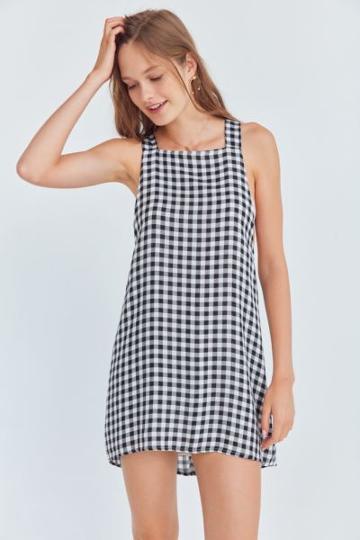 Cooperative Gingham Apron Mini Dress